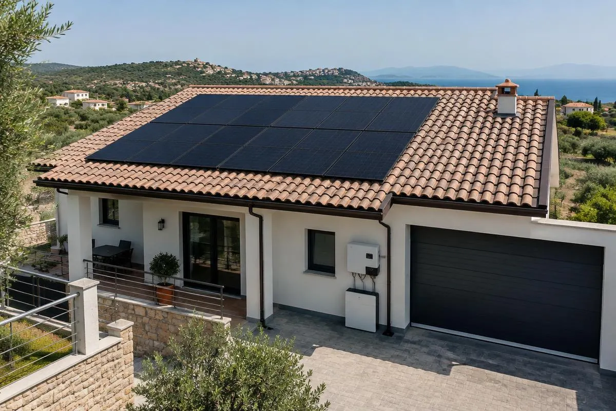 Impianto fotovoltaico realizzato da RB Impianti in Campania